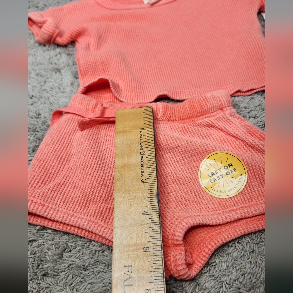 Baby Solid Top & Bottom Set - Cat & Jack Orange Newborn - Picture 4 of 14